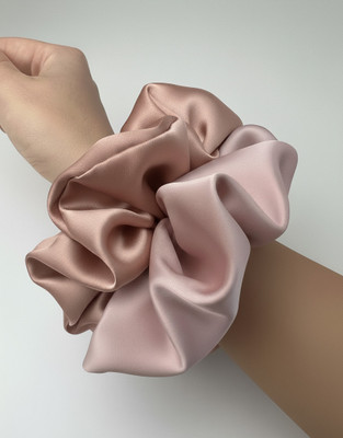 Mueras XL Satin Silk Hair Scrunchies for Women and Girls Rubber Band(Multicolor)
