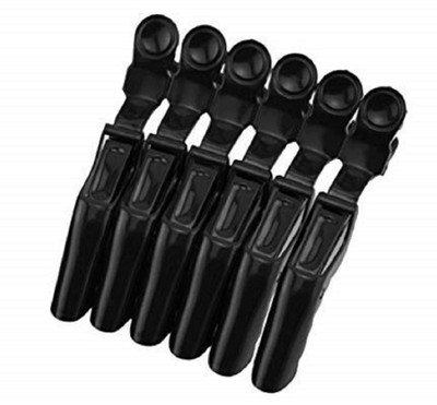 NEW CROCODILE CLIP FOR GIRLS AND WOMENS (PACK OF 6 PCS) Hair Clip(Black)