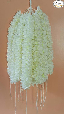 VIVIAN Artificial Jasmine Mogra Flower Hair Gajra, Garland Juda Hair Accessory Set(White)