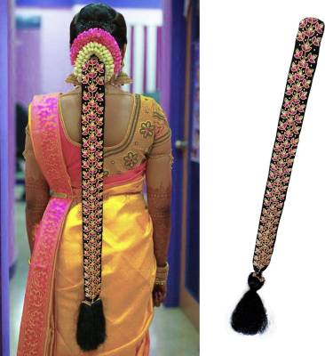PINAAKA DARINI Maggam Work Poola Jada for Wedding Bridal Bharatanatyam  Savaram Hair Braid Braid Extension - Price History