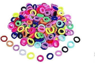 Elecsera Pack Of 100 for Women Regular Size Elastic Cotton Hair Rubber Band(Multicolor)
