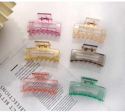 house of common Big Hair Clutcher Hair Claw Clip for Women Girls (Pack of 2) Hair Clip(Multicolor)