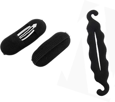 GadinFashion Stylish Accessories Set Combo of Hair puff and bun maker Hair Accessory Set(Black)