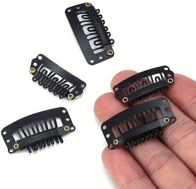 Growth Versatile Hair Extension Clips for Quick & Secure Styling Vpcs Hair Accessory Set(Black)