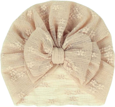 AmazingKarts 1Pcs Bow HeadWrap Elastic Headband for Baby Girls Cotton Soft turban band(Brown) Head Band(Brown)