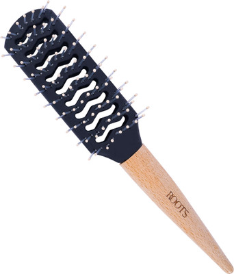 ROOTS Wooden Unisex Hair Brush - Ergonomic Handle for Comfortable Grip - BWR42