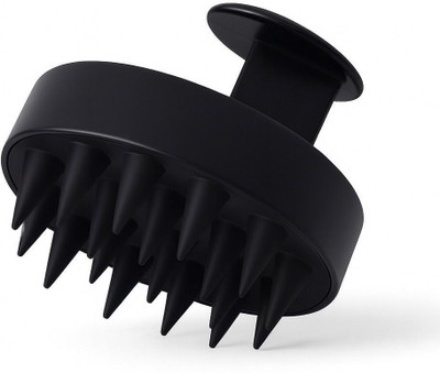 RUGY Hair Scalp Manual Massager Shampoo Hair Brush (black) 80gm