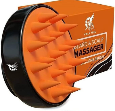 VALKYRIE Scalp Massager Shampoo Brush with Soft Silicon Bristles For Men & Women | BO-35