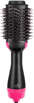 AMOZI Hot Air Brush, 3-in-1 Hot Air Brush, Negative Ion Ceramic Electric Blow Dryer Hair Dryer(2000 W, Black)