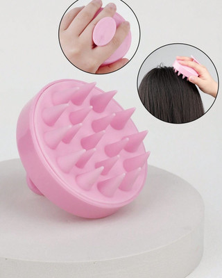 krurotza eco-friendly wheat straw body with soft silicon bristles, hair scalp scrubber