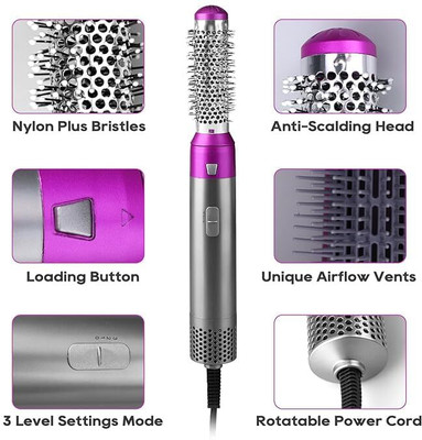 Bholu ctraightening brush with multiple attachments