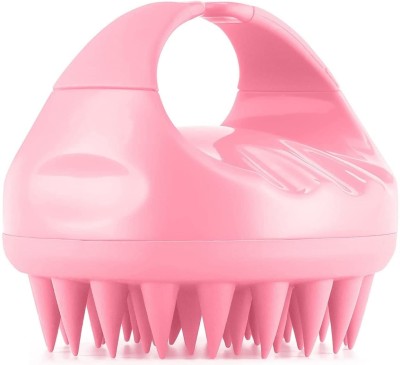 HMA Enterprise Scalp Massager Hair Scalp Massager Shampoo Brush, Scalp with Soft Silicon Brush Head Massager(Pink)