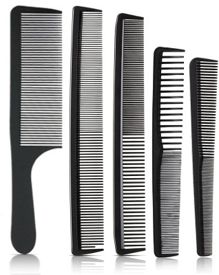 CombZone 5 Anti Static Heat Resistant Hair Cutting Styling Classic Combs
