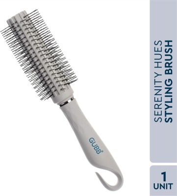 GUBB Serenity Hues Round Hair Brush, Soft, Flexible, Ball Tip Bristle, For styling