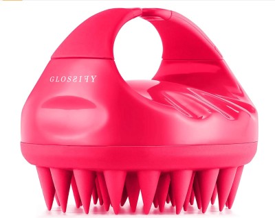 glossify Hair Scalp Massager Shampoo Brush with Soft Silicone Bristles for Anti Dandruff