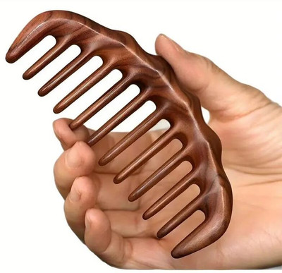 Beaute Secrets Wooden Comb for Hair Detangling | Wooden scalp massager for hair growth