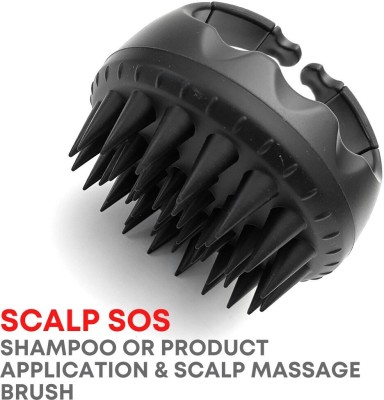 Alan Truman Scalp SOS - Scalp Massage & Shampoo Brush - Black