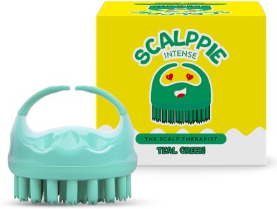 Scalppie Intense Silicone Hair Scalp Massager & Shampoo Brush Prevents Dandruff - Green