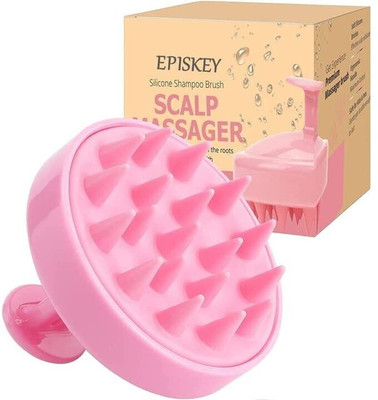 Episkey Scalp Massager Brush With Soft Silicon Bristles For Men & Women | PINK35