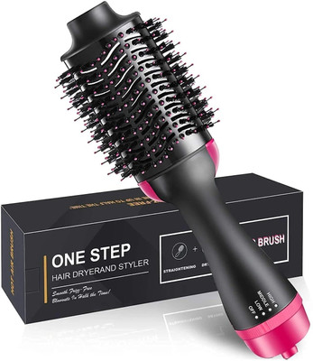 WINDCOMM Hot Air Brush 2 in 1 One Step Hair Dryer and Styler Volumizer for Straightening
