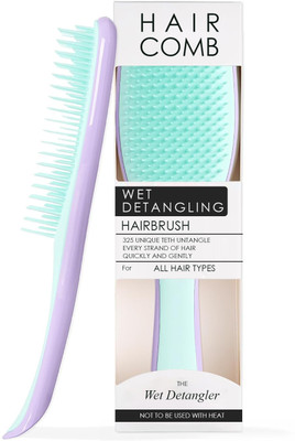 Egab Ultimate Detangling Hair Brush Comb for Women & Men (Mint & Purple)