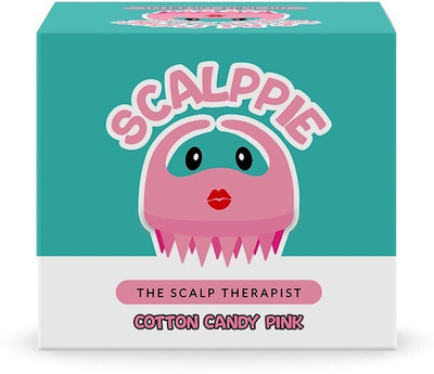 Scalppie COTTON CANDY PINK HAIR SHAMPOO BRUSH AND SCALP MASSAGER