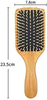 ahdam Hair Brush-Paddle Detangle Brush with Metal Bristles for Women/Men/Kids