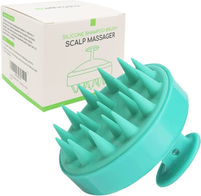 Episkey Scalp Massager Brush With Soft Silicon Bristles For Men & Women | BLUE-35