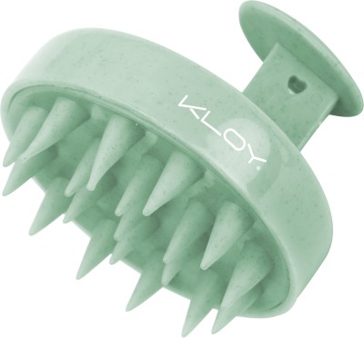 KLOY Round Hair Scalp Massager Shampoo Brush with Soft Bristles - Light Green