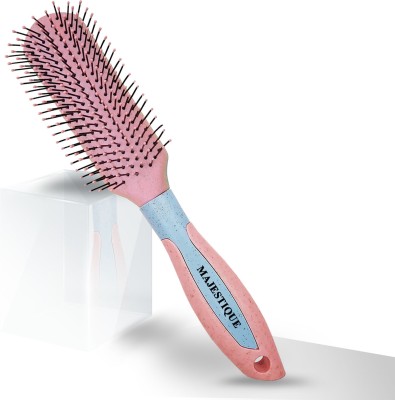 MAJESTIQUE Nylon Bristle All-Purpose Hair Brush for Everyday Brushing for Blow Drying