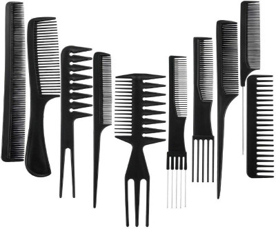 KESHAVART Set of 10 Professional Hair Cutting & Styling Comb Kit