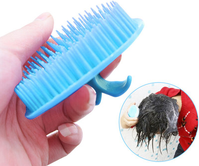 Ghelonadi Hair Scalp Massager Shampoo Brush with Soft Silicone Bristles Anti Dandruff Shower Head Scrubber for Men and Women Multicolor 1 PCS