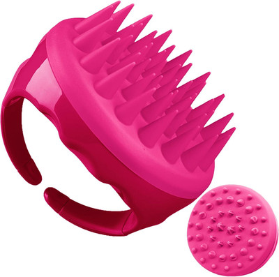 DIDMENT Silicone Shampoo Brush Manual Scalp Massager Hair Brush