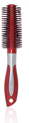 BRM TRADERS Plastic Round Rolling Curling Comb Hair Brush for Men & Women(1pc)(Random Color)