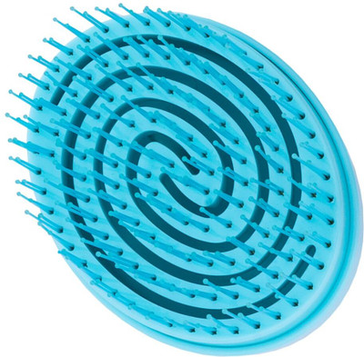 ROOTS Zero Tangle Hair Brush - Blue Mini Hair Brush For Short Hairs - RZTV-EM