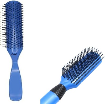 lukaf Perfect Quality Brush With Soft Bristles Hair Styling Flat Brush ( Multicolor )