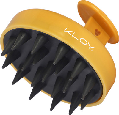 KLOY Round Hair Scalp Massager Shampoo Brush with Soft Bristles Anti Dandruff- Gold
