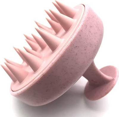 RBM Scalp Massager Shampoo Brush, Eco-friendly Wheat Straw body with Soft Silicon