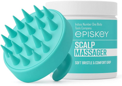 Episkey Scalp Massager Brush With Soft Silicon Bristles For Men & Women | BLUE-35