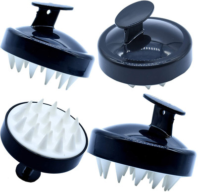 GOLDINKS Hair Scalp Massager Exfoliator Soft Silicone Bristles Shampoo Brush