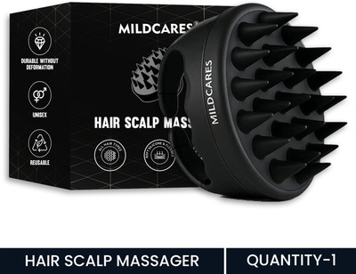 MildCares Hair Scalp Massager Brush | Soft Silicone Scrubber for Hair Growth Dandruff Care