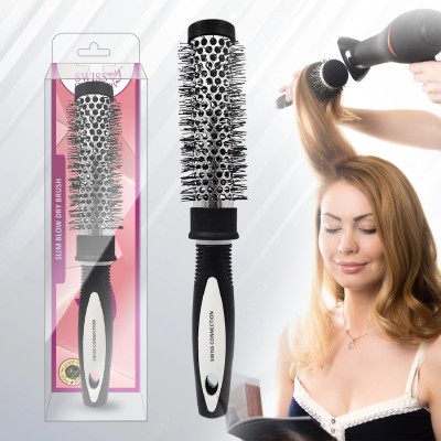 Swiss Connection Roller Hot Hair Brush For Curl, Styling, Drying, Healthy Hair for Blow Drying