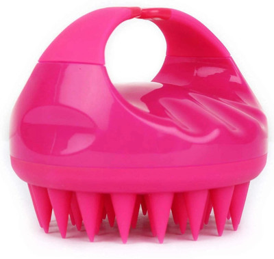 Glovasilk Hair Brush with Long & Flexible Silicone Bristles for Scalp Scrub