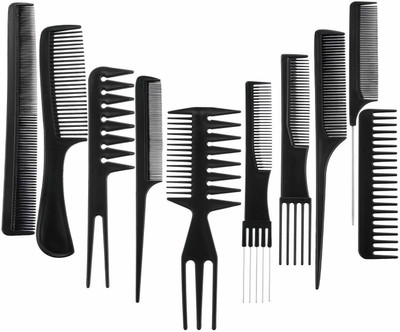 HAKEX Professional Hair Combs Salon Styling Tools Comb Set 10 Piece