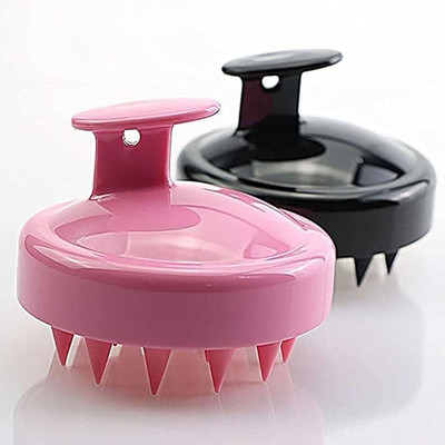 MARMORIS ECOM Hair Scalp Massager Silicon Shampoo Brush Comb Bristles Comfortable for All Hair