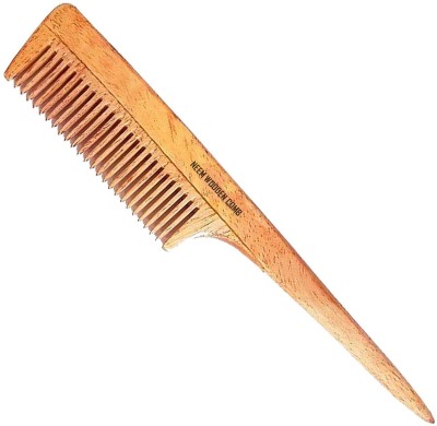 BlackLaoban Handmade Wooden Comb Kacchi Neem Wood Comb For Detangling