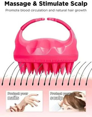 Elecsera Scrubber Comb for Dandruff Removal Hair Scalp Massager | Shampoo Brush