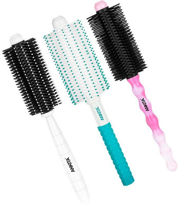 Ankita Round Hair Brush with Nylon stong and flexible Bristle