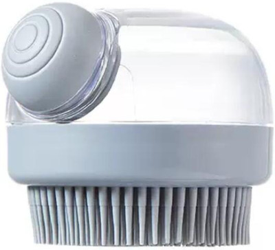 DCELLA Hair Scalp Massager Exfoliator Shampoo Brush with Soft Silicone Bristles (Grey)
