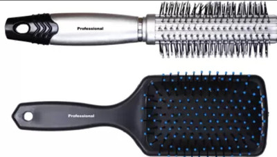feelhigh professional Paddle & round hair brush for Men & Women